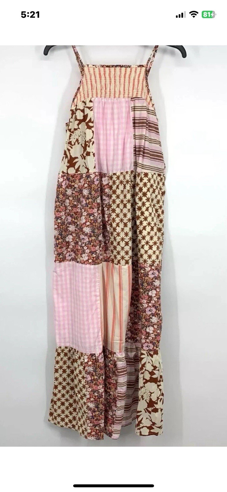 EUC Universal Thread Gingham Floral Patchwork Tie… - image 3