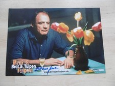 Bruno Ganz autograph signed A4 cinema poster lobby card "Bread & Tulips"