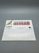 Color Street Nail Polish Strips POSITIVELY PINK Pink Glitter Retired FREE SHIP