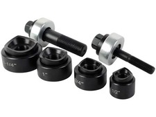 AMZCNC Manual Knockout Punch Kit, Heavy Duty Metal Sheet Knock Out Box Black