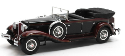 MATRIX SCALE MODELS - CORD L-29 Phaeton Sedan Cabriolet 1931 Schwarz und Brau...