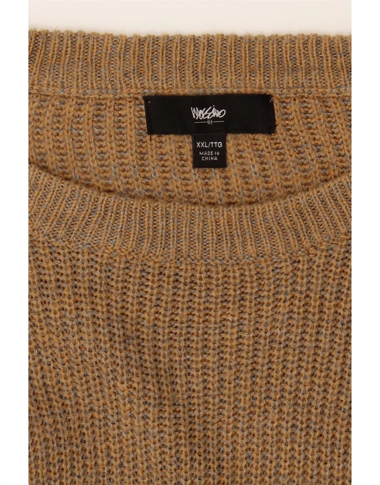 Suéter Jersey MOSSIMO Mujer Longline Cuello Barco Reino Unido 20 2XL Marrón Acrílico DK39 Foto 3 de 3