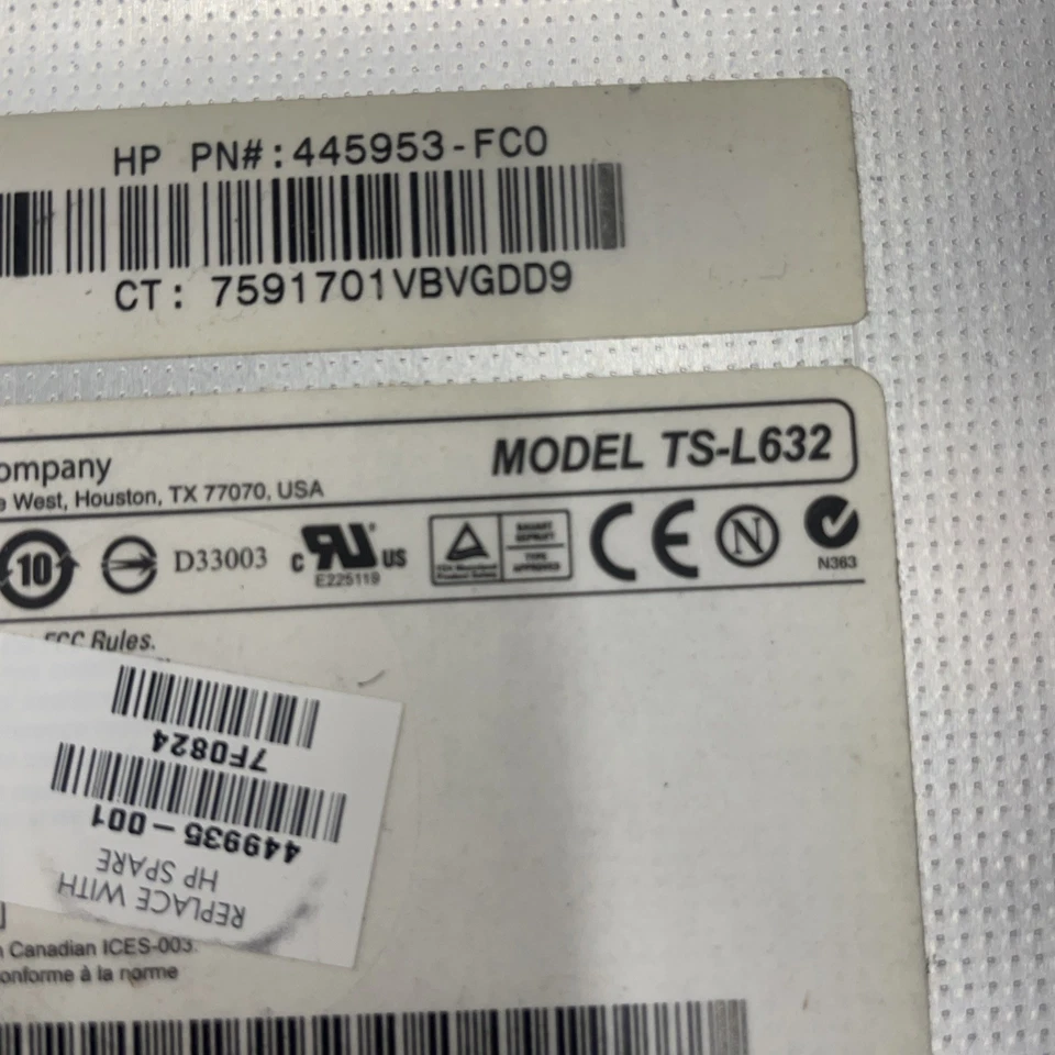 Laptop TS-L632 DVD internal Multi Drive HP with Bezel Computer Working - Image 2 of 4