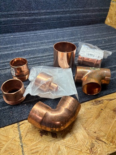 7pc. MISC 2" & 3" Copper Fitting Lot (R1)