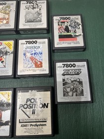 Atari 7800 Games Lot Of 14 Donkey Kong Asteroids Dig Dug Joust Choplifter Jinks