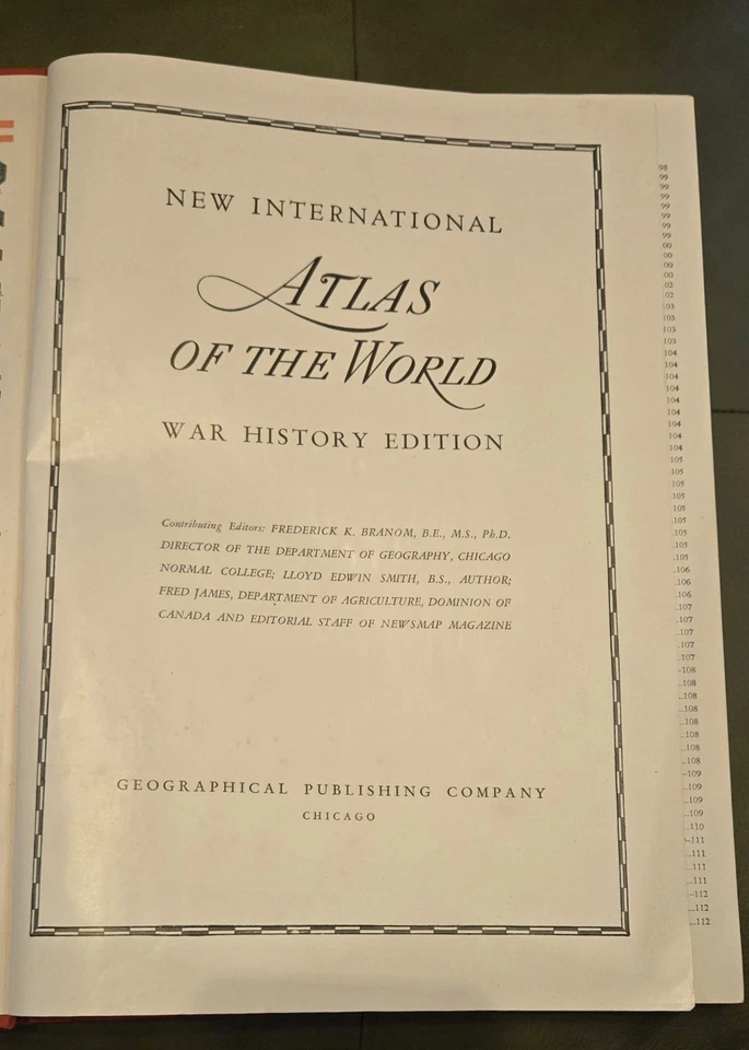 New International Atlas of the World 1945, War Edition, A New World!  Red - Image 4 of 4