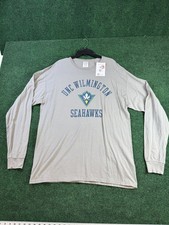 UNC Wilmington Seahawks ComfortWash Garment Dyed Long Sleeve T-Shirt Size XL
