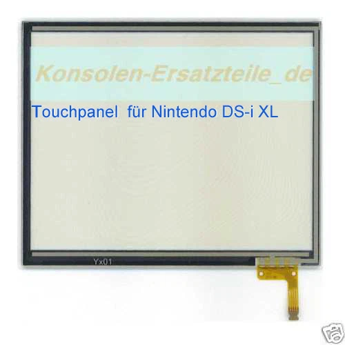 Nintendo DSi XL Glas Panel Schreiboberfläche für unteres Touchscreen Display NEU