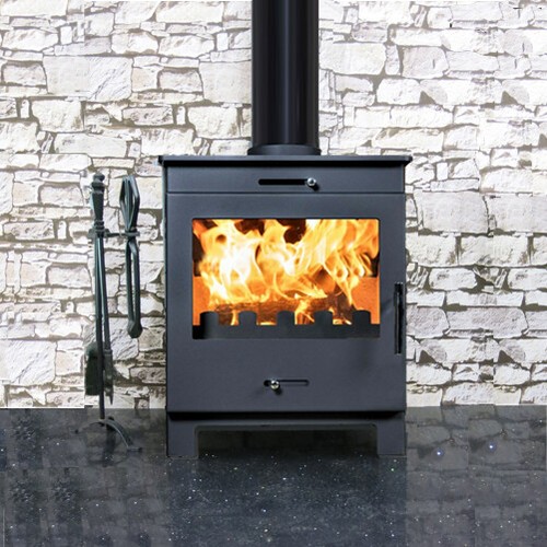 Nero Black 5kw Holzofen Multi Brennstoff, Holzofen Scheitholzfeuer moderne Öfen - Bild 8 von 11