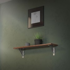Staffa per scaffale 2 pz 18 cm alluminio argento reggimensola staffe di supporto