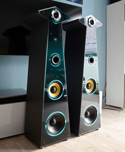Top Angebot! 1 Paar imposante High End HiFi Standlautsprecher DJP-Design-Boxen - Bild 6 von 17