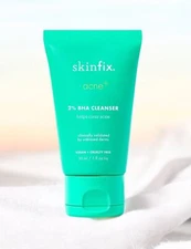 skinfix acne+ Acne Face Cleanser 2% BHA Travel Size 1 fl oz Vegan