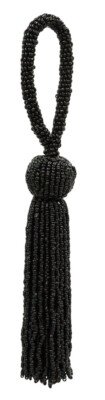 Beaded Key Tassel with Seed Bead Design, Color# K9 [Sold Individually]