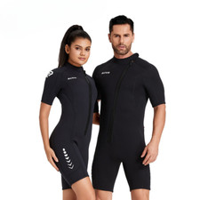 3MM Neoprene Wetsuit Men Keep Warm Swimsuit Scuba Free Diving Suit Short Sleeve