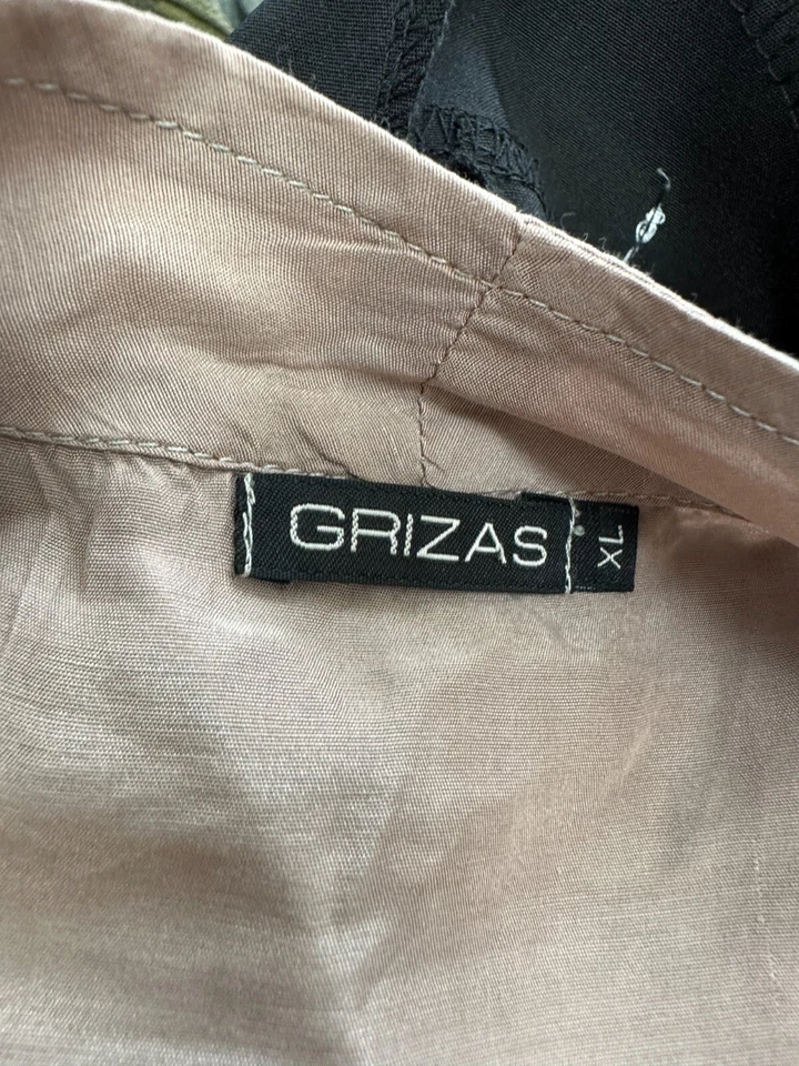 GRIZAS Gr. XL Damen Bambus SEIDE Dünne Jacke Shirtjacke Beige Oberteil - Bild 2 von 4