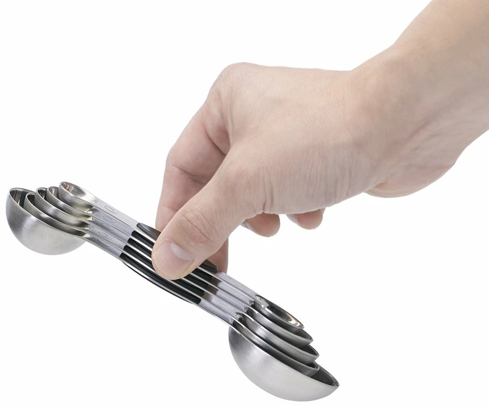 Progressive Stainless Steel Magnetic Measuring Spoons Set Of 5 Spices GT-3469 - Image 2 of 2