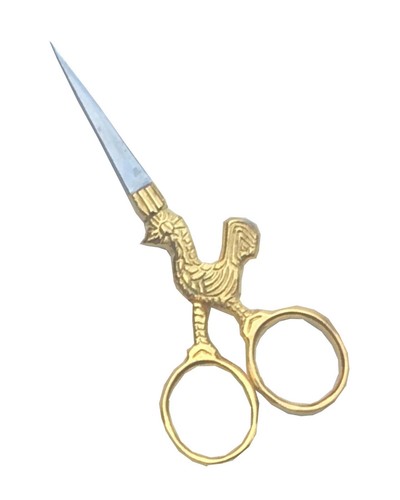 EYEBROW TRIMMING STORK GOLD SCISSORS TWEEZERS EMBROIDERY MANICURE NAIL ART TOOL - Picture 6 of 15