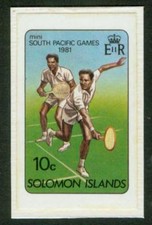 Solomon Is. 1981 10c Tennis MASTER PROOF