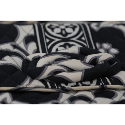 Bolso sin asas Vera Bradley Midnight Paisley negro-blanco floral - Imagen 4 de 7