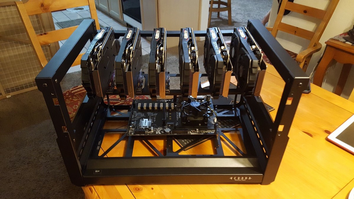 Crypto Currency Mining Rig 6x MSI Gaming GeForce GTX 1660 Ti in Veddha T2  Frame