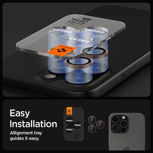 Do iPhone 16 Pro Max / 16 Pro / 16 Plus | Spigen Optik Pro EZFit Osłona obiektywu - Zdjęcie 20 z 52