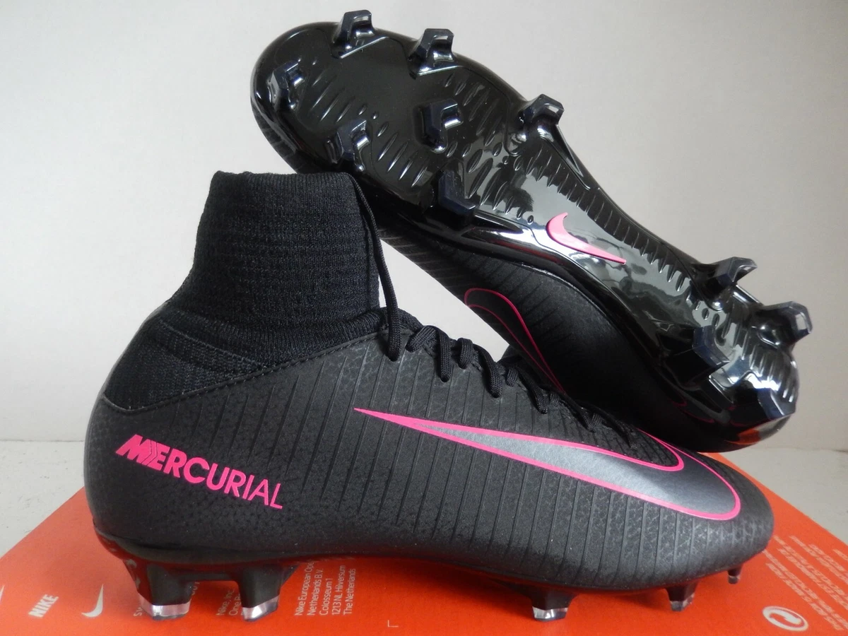 NIKE JR MERCURIAL V FG BLACK-PINK BLAS SZ 4.5Y-WOMENS SZ 6 [831943-006] | eBay