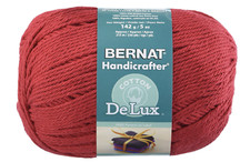 Bernat Handicrafter Delux Cotton Poppy Red Knitting  Crochet Yarn