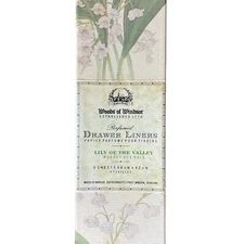 Woods Of Windsor Perfumed Drawer Liners ‘Lily Of The Valley’ Opened Box 5 Sheets