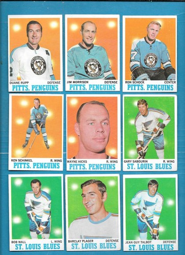 1970-71 TOPPS 70-71 NHL HOCKEY CARD & PRINT ERROR 1-132 & AUTOGRAPH SEE LIST - Picture 144 of 215