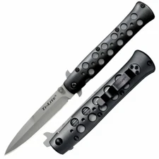 Cold Steel Ti-Lite Knife S35VN Stainless Blade Black Aluminum Handle 26B4