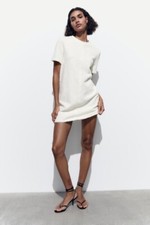NWT ZARA STRUCTURED JACQUARD MINI DRESS SIZE SMALL
