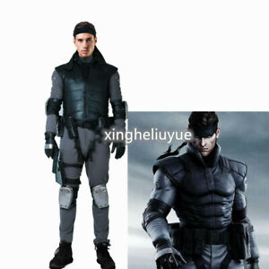 Metal Gear Solid Snake Cosplay Costume With Belts Set Men Halloween Outfit Ebay