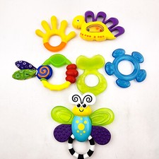 Baby Teether theething Lot of 6 Toys Mixed Brands