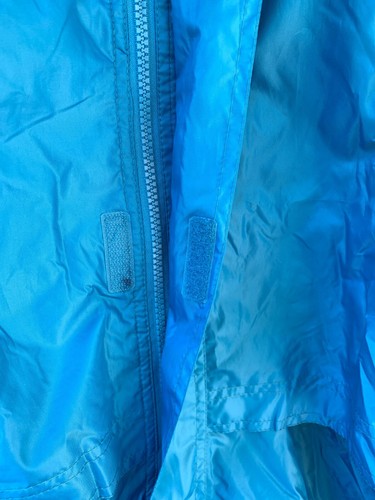 RAINBIRD Size XL Unisex STOWaway Raincoat Jacket Blue Zippered Front Hood - Picture 7 of 20