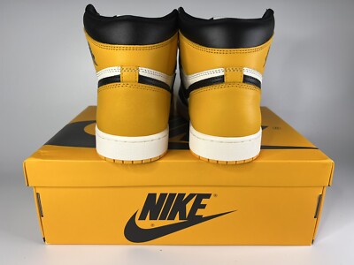 NEW Nike Air Jordan 1 High OG Taxi Yellow Toe White Black 555088