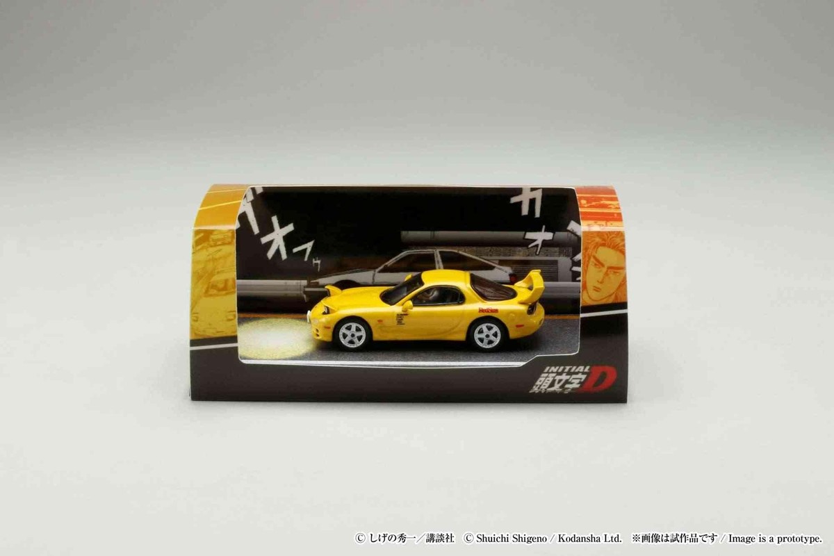 1/64 MAZDA RX-7 (FD3S) RED SUNS/Initial D VS Takumi Fujiwara