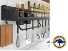 Modern Kitchen Organizer Shelf Wall-mounted Spice Storage Rack  Knife Holder