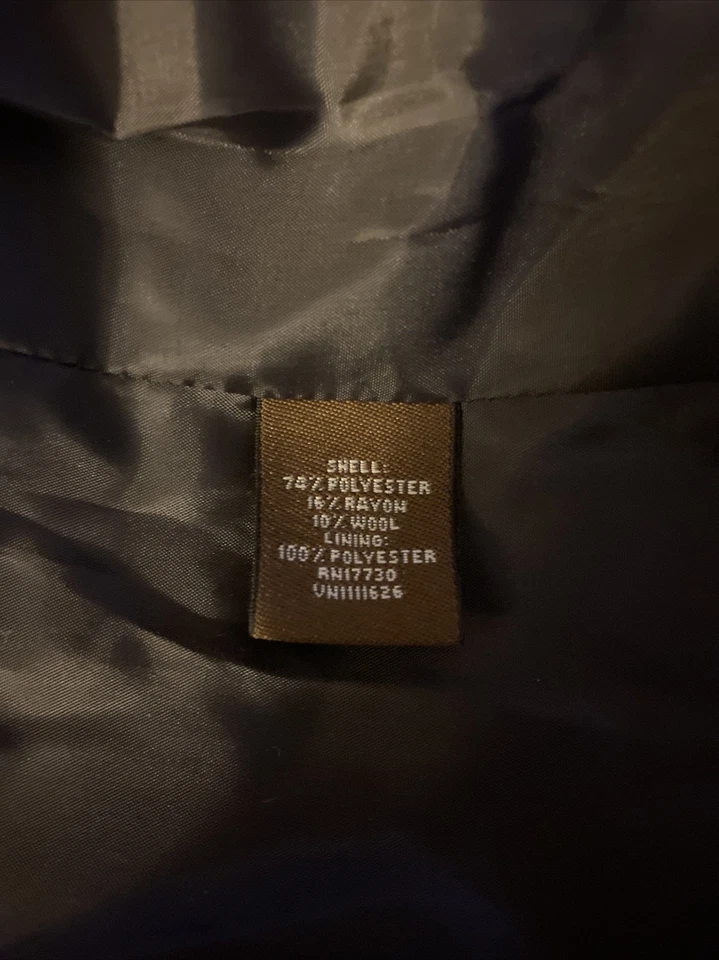 Блейзер Merona размер 8 однотонный серый на одной пуговице с воротником-шалой - б/у в отличном состоянии - Изображение 4 из 4