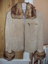 Suede & Fur Jacket Size 10