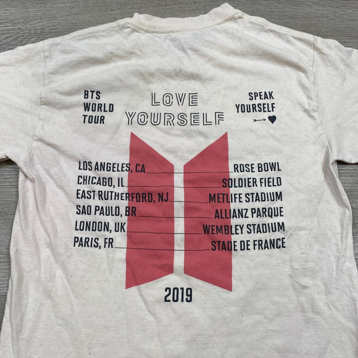 BTS Love Yourself World Tour Concert T Shirt Women's S | eBay