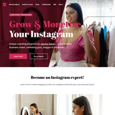 Coach Website Design with Free VPS Web Hosting and Installation