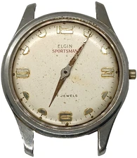 C680 men Elgin Sportsman Manual 679 Movement Works As Is Parts Vintage Watch lot