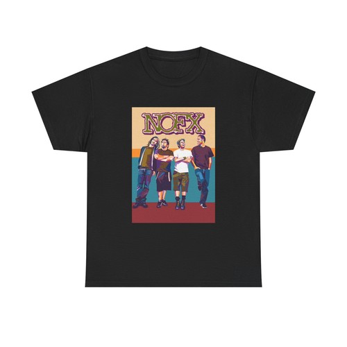 NOFX T-shirt punk pop vintage art graphic retro Unisex Heavy Cotton Tee