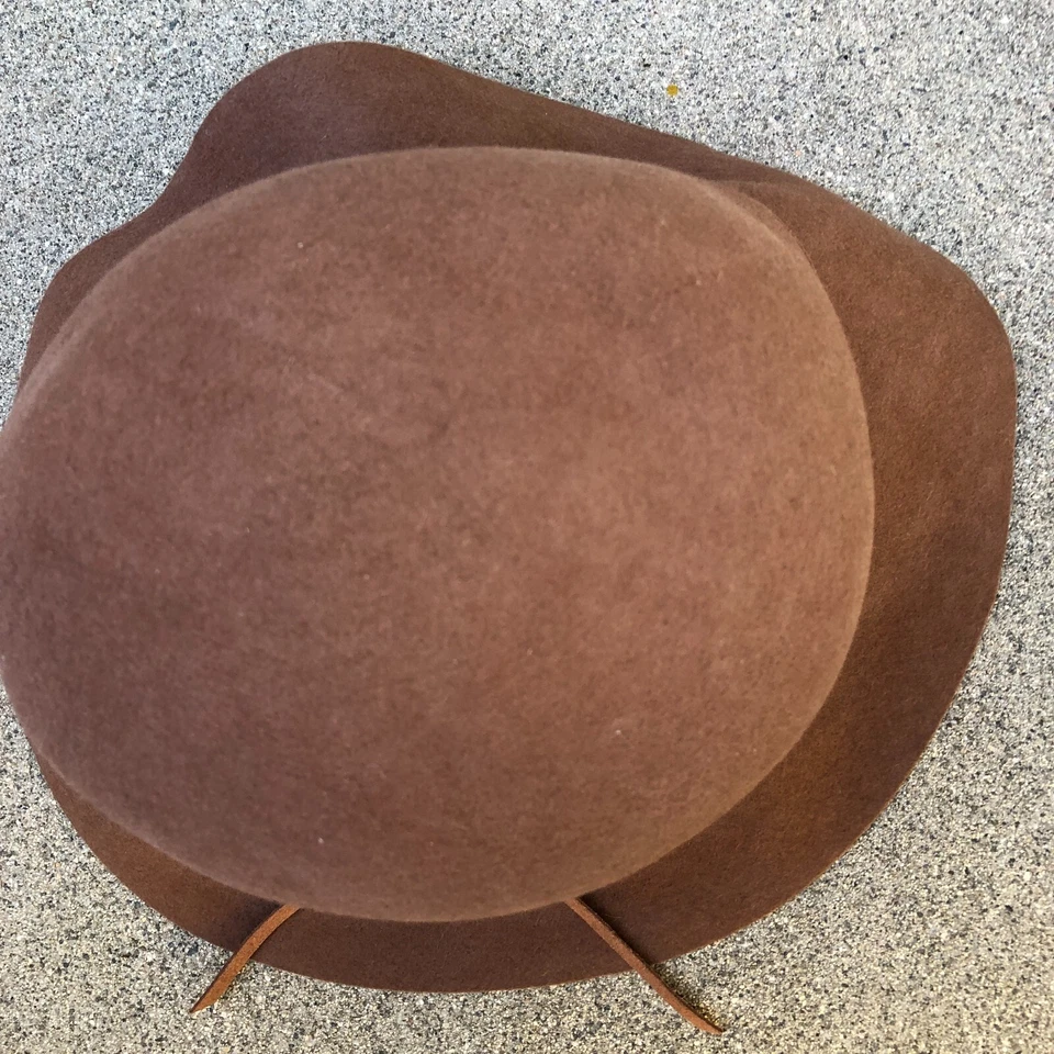 Sombrero para mujer APT 9 Bucket Cloche 100 % lana talla única marrón gorra fieltro Foto 3 de 4