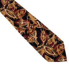 Talbott Studio Multicolor Abstract Fine Silk USA Made Neck Tie Necktie 57" 3.5"