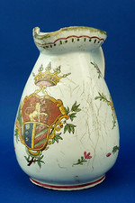 VEUVE PERRIN Ceramic jug vase medieval coat of arms Marseille France 1700 XVIII
