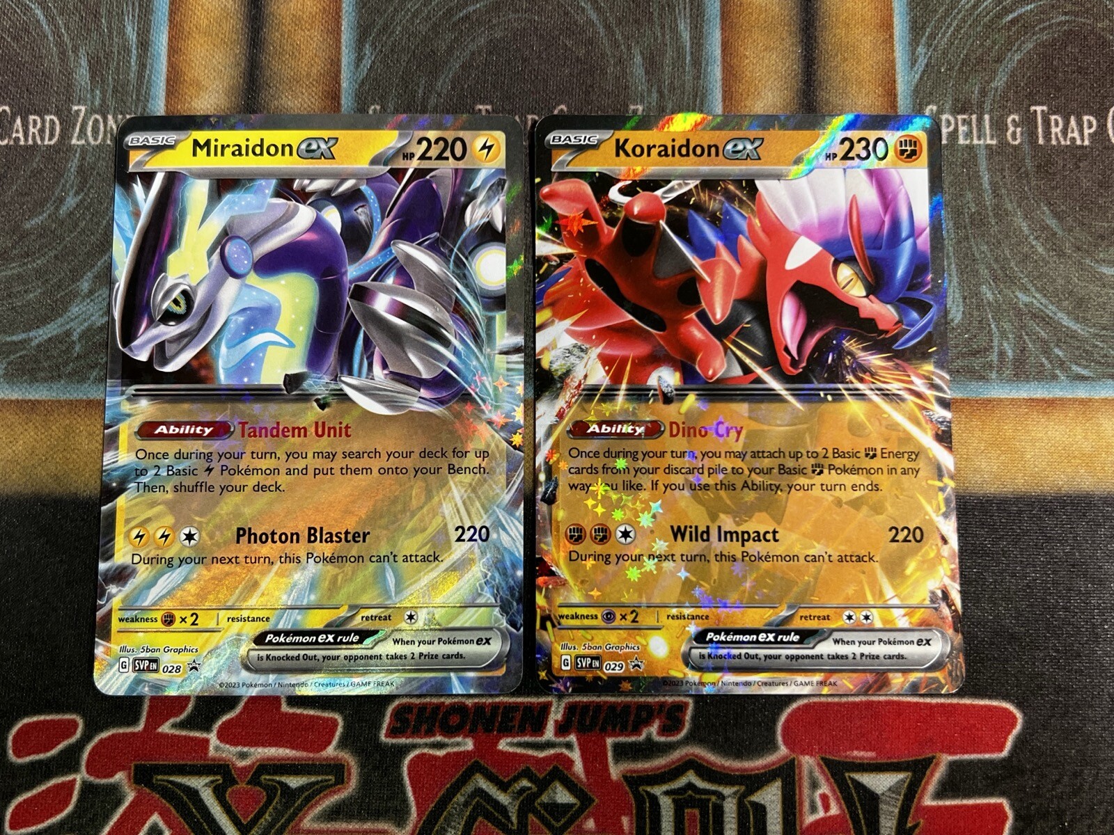 Golden Pokemon Cards Pokmon TCG Miraidon Ex SVP028 Black Star Promo Card -  Double Rare Holo Mega Charizard X Ex
