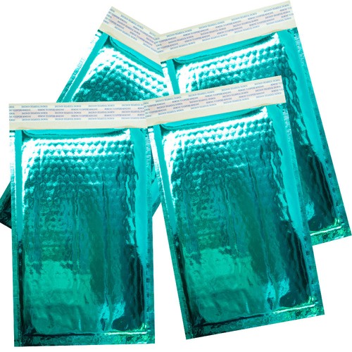 4x8" Teal, Gold, Rose Gold, Metallic Bubble Mailers, Padded Shipping Envelopes - Picture 24 of 63