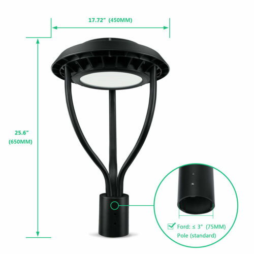 60W Led Post Lights Waterproof Street Garden Pathway Yard Parking lot Lighting - Picture 2 of 12