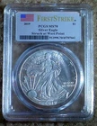 2019 American Silver dollar Eagle - PCGS- MS70 - First Strike